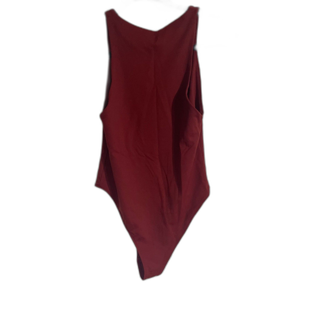 Zara Maroon Red Halter Neck Bodysuit Size Medium